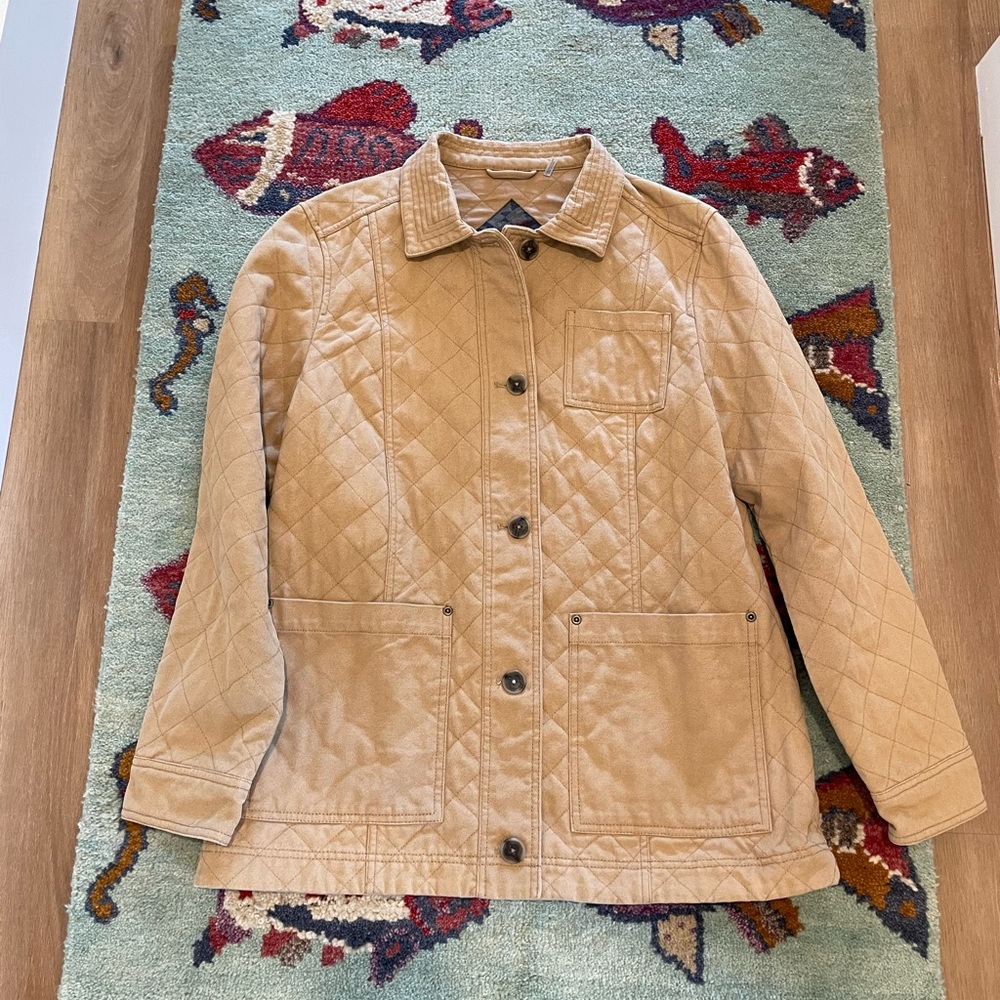 Pendleton Tan Quilted Pea Coat
